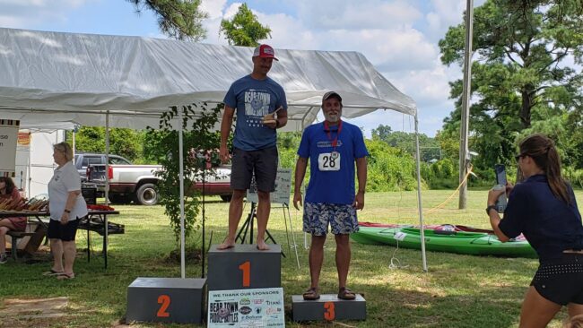 Barry Blackburn first overall, first surfski at the 2021 Beartown Paddle Battles