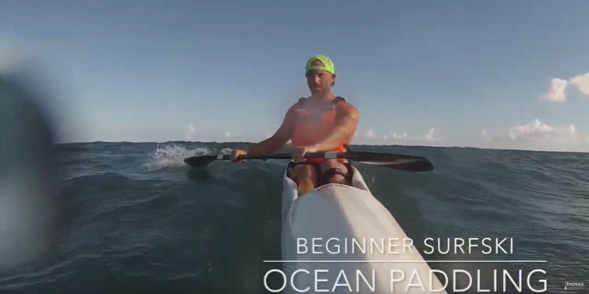 Barry Blackburn paddling an Epic V11 in the ocean